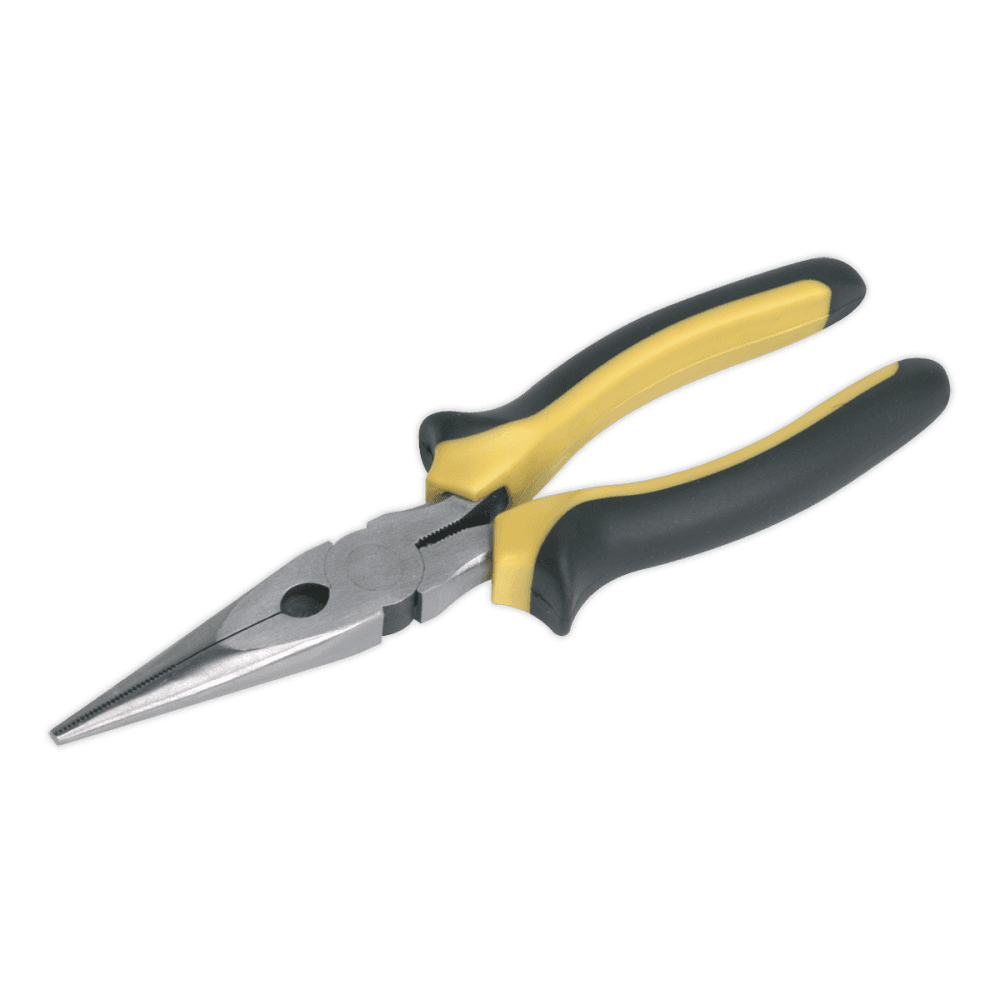 Sealey Long Nose Pliers Comfort Grip 200mm Model No-S0812
