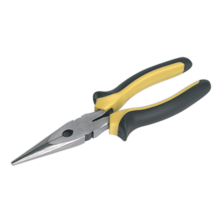 Sealey Long Nose Pliers Comfort Grip 200mm Model No-S0812