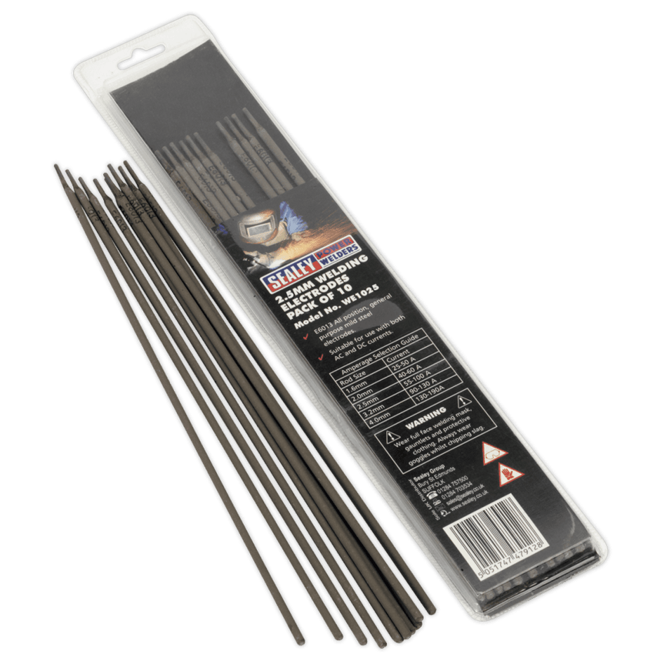 Sealey Welding Electrodes 2.5 x 300mm Pack of 10 Model No-WE1025