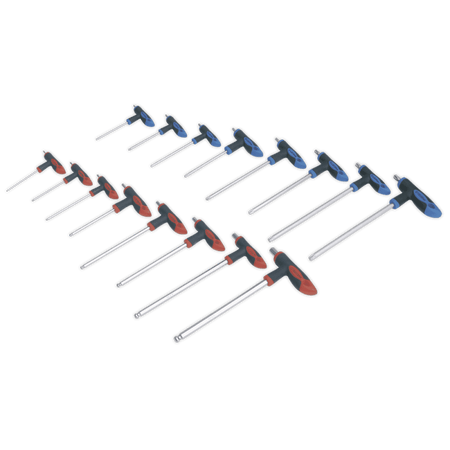 Sealey T-Handle TRX-Star & Hex Key Set 16pc Model No-AK7147
