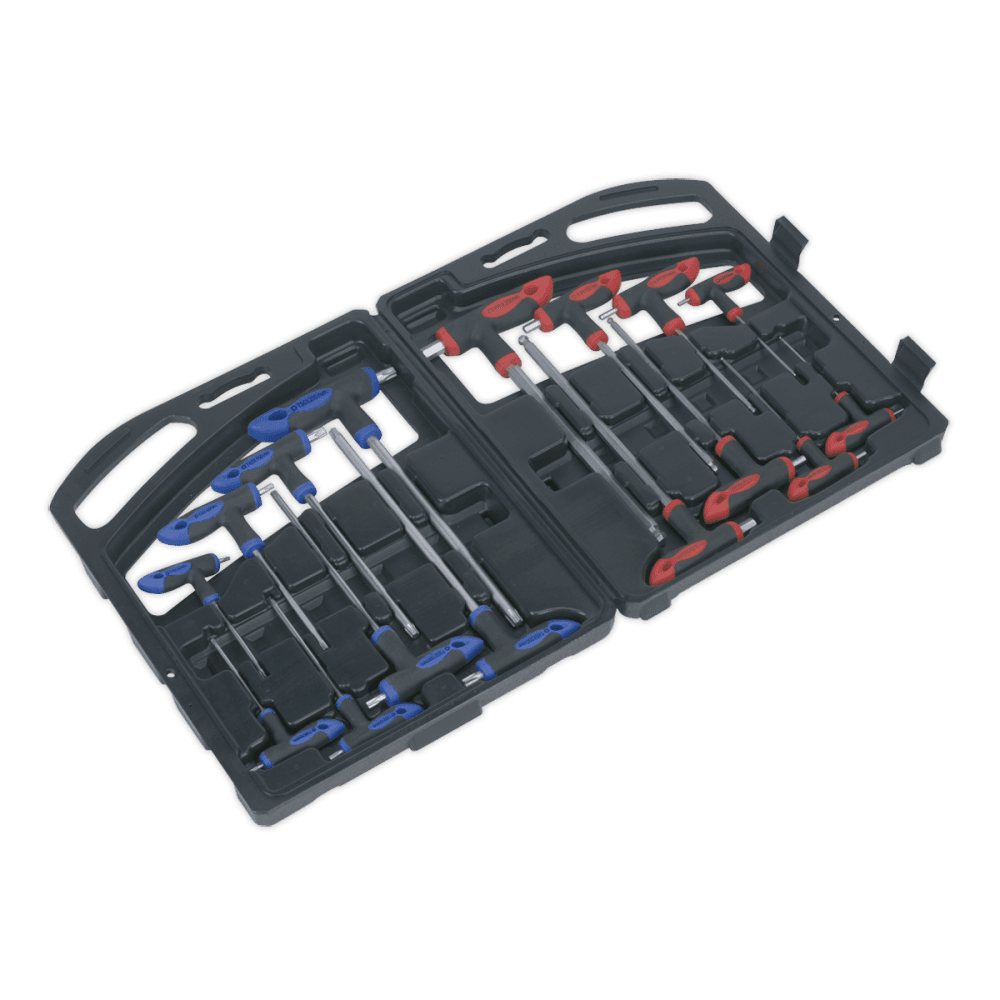 Sealey T-Handle TRX-Star & Hex Key Set 16pc Model No-AK7147