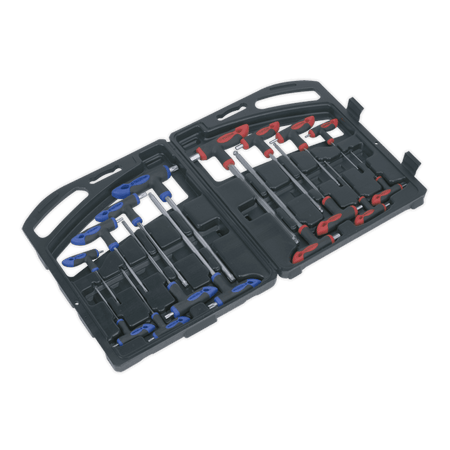 Sealey T-Handle TRX-Star & Hex Key Set 16pc Model No-AK7147