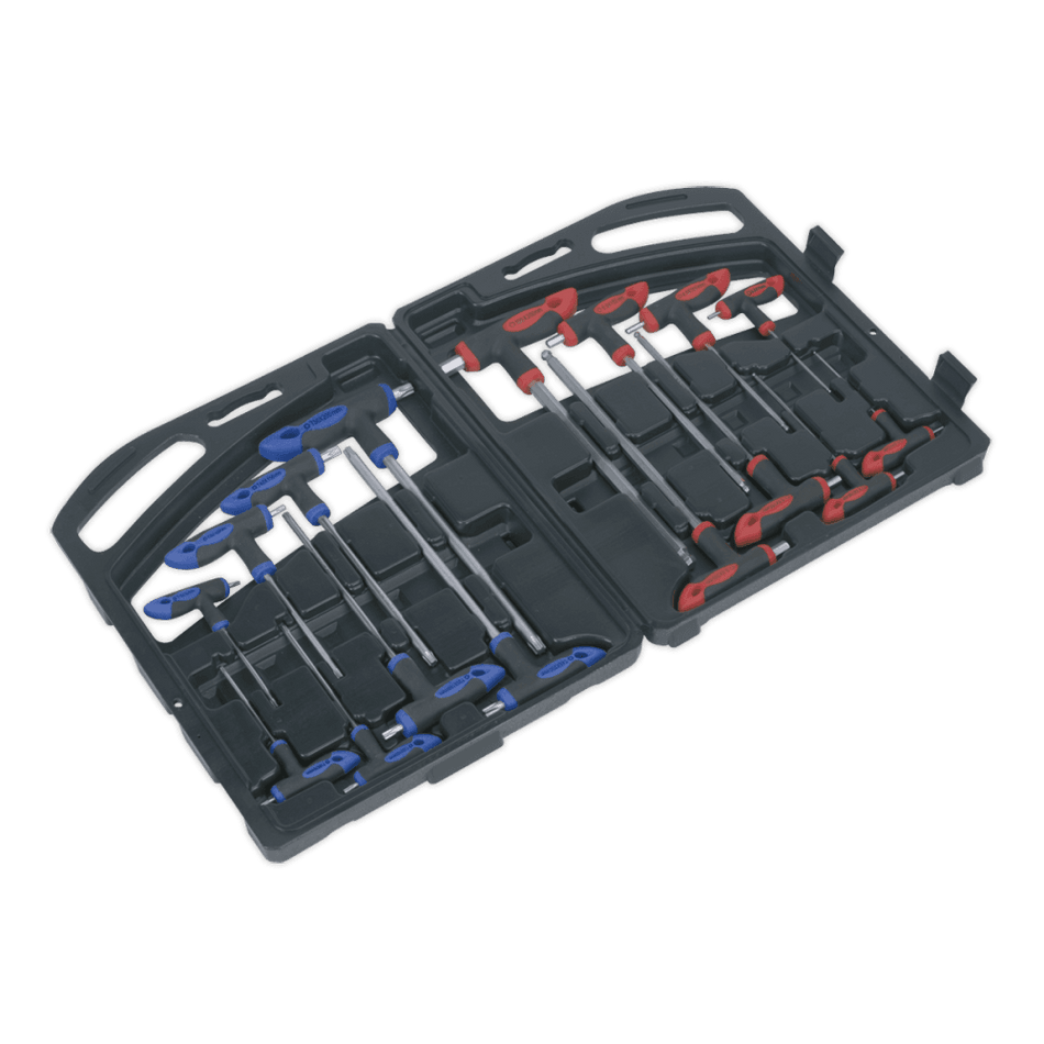 Sealey T-Handle TRX-Star & Hex Key Set 16pc Model No-AK7147