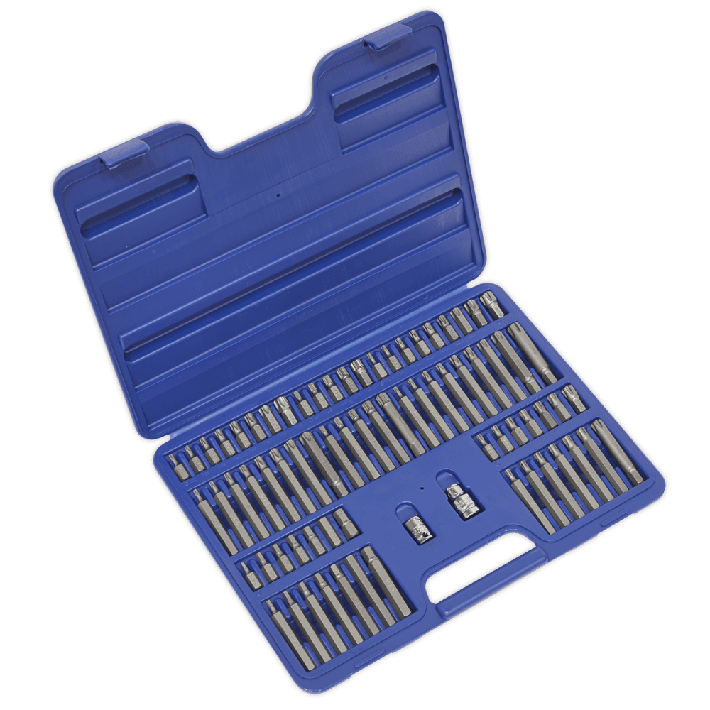 Sealey TRX-Star/Security TRX-Star/Hex/Spline/Ribe Bit Set 74pc 3/8" & 1/2"Sq Drive Model No-AK21974