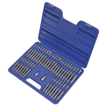 Sealey TRX-Star/Security TRX-Star/Hex/Spline/Ribe Bit Set 74pc 3/8" & 1/2"Sq Drive Model No-AK21974