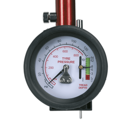 Sealey Tyre Pressure Gauge with Tyre Tread Depth Gauge Model No-TSTPDG01