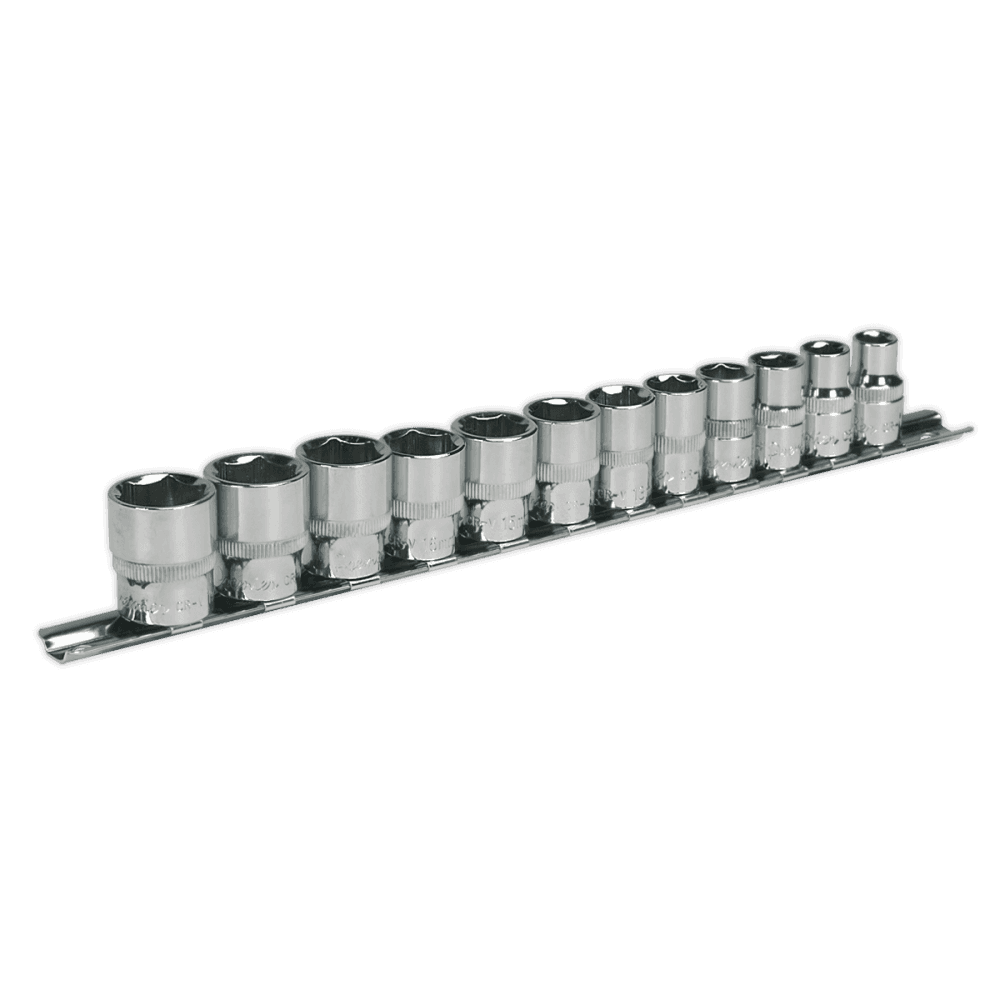 Sealey Socket Set 12pc 3/8"Sq Drive 6pt WallDrive Metric Model No-AK2693