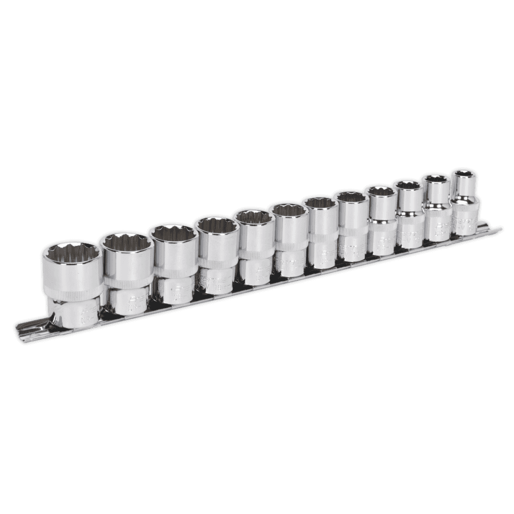 Sealey Socket Set 12pc 1/2"Sq Drive 12pt WallDrive Metric Model No-AK2684