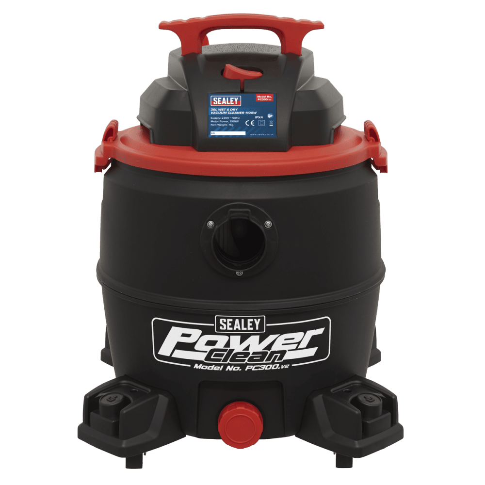 Sealey Vacuum Cleaner Wet & Dry 30ltr 1400W/230V Model No-PC300