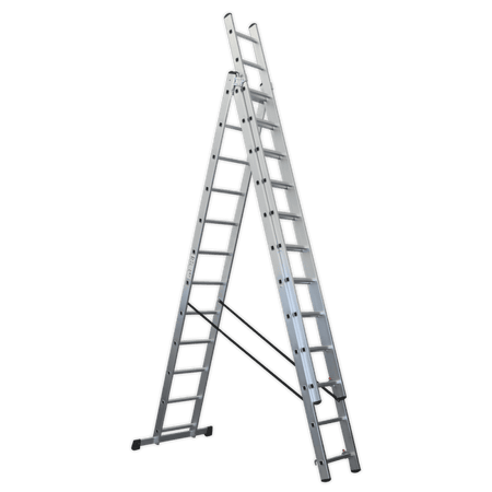 Sealey Aluminium Extension Combination Ladder 3x12 EN 131 Model No-ACL312