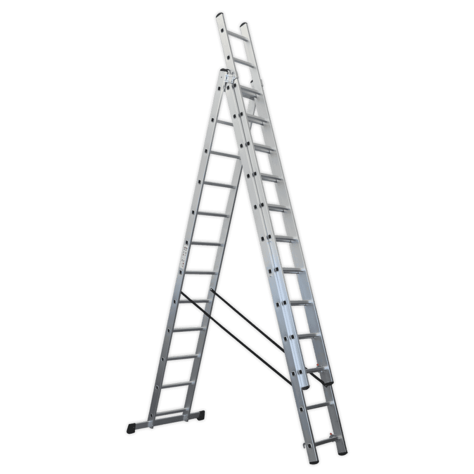 Sealey Aluminium Extension Combination Ladder 3x12 EN 131 Model No-ACL312
