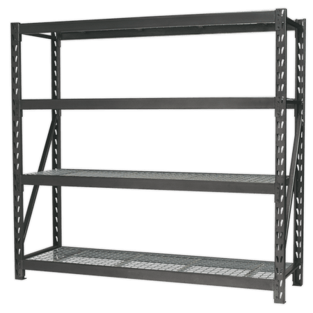 Sealey Heavy-Duty Racking Unit with 4 Mesh Shelves 800kg Capacity Per Level Model No-AP6572