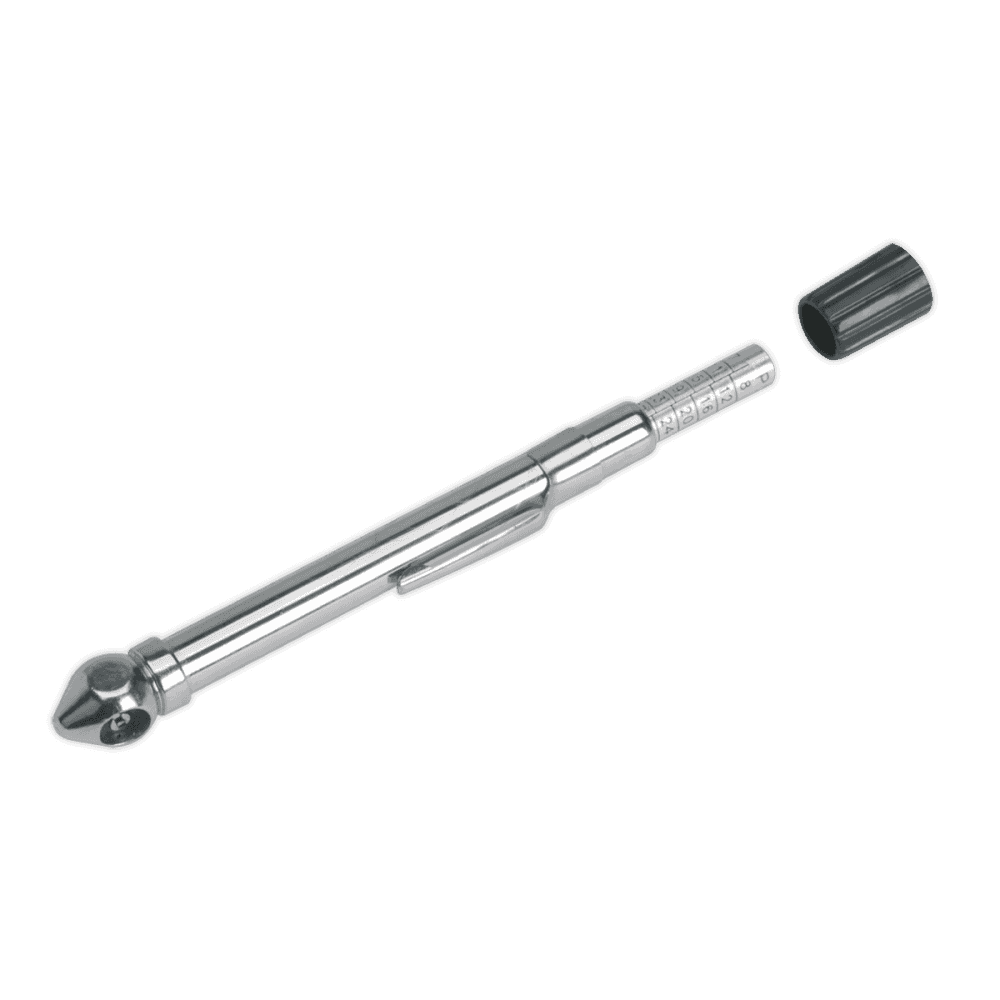 Sealey Tyre Pressure Gauge with Pocket Clip 6-50psi Model No-TSTPG9
