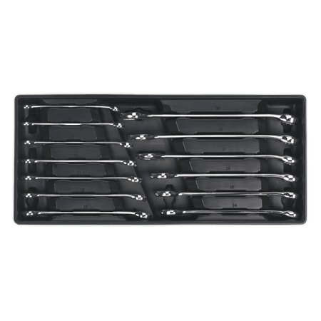 Sealey Tool Tray with Combination Spanner Set 13pc Metric Model No-TBT01