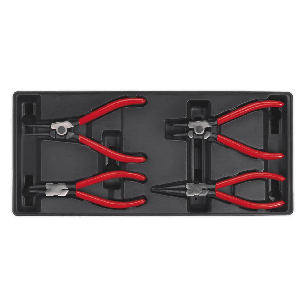 Sealey Tool Tray with Circlip Pliers Set 4pc Model No-TBT03