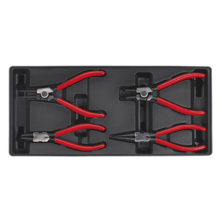 Sealey Tool Tray with Circlip Pliers Set 4pc Model No-TBT03