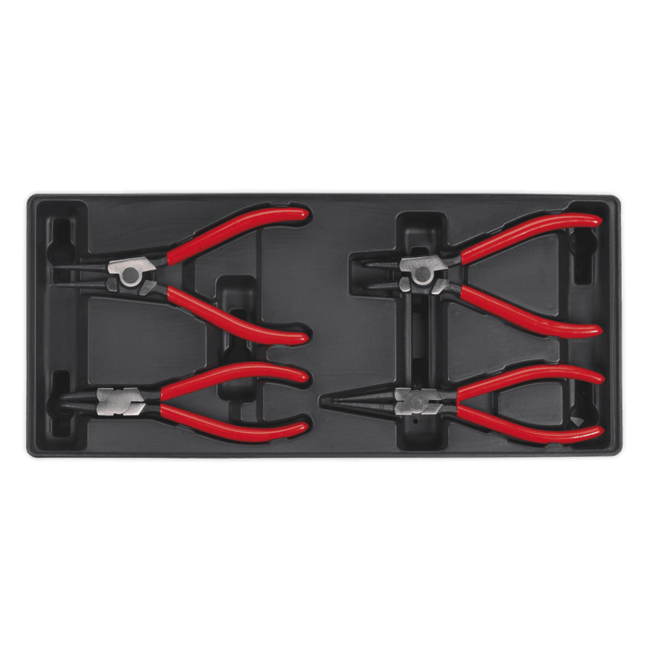 Sealey Tool Tray with Circlip Pliers Set 4pc Model No-TBT03