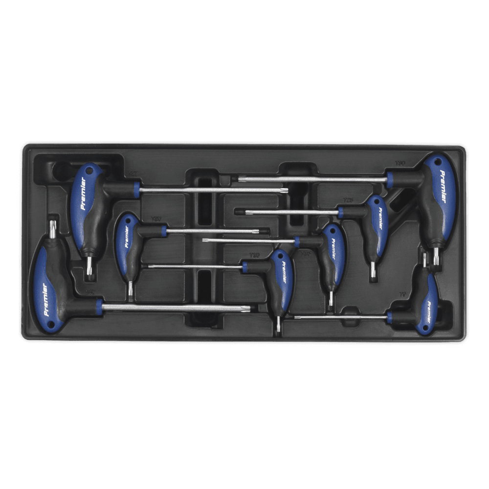 Sealey Tool Tray with T-Handle TRX-Star Key Set 8pc Model No-TBT05