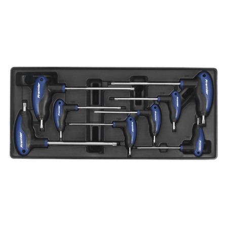 Sealey Tool Tray with T-Handle TRX-Star Key Set 8pc Model No-TBT05