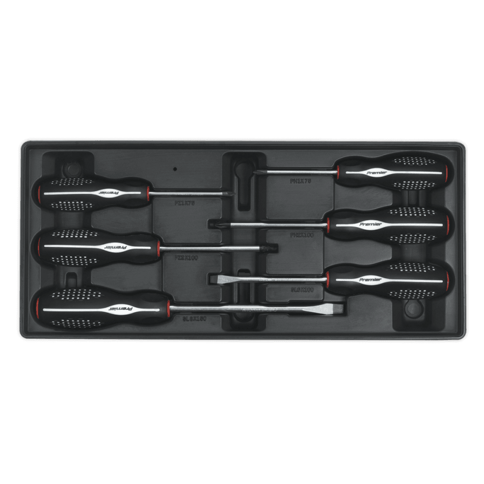 Sealey Tool Tray with Screwdriver Set 6pc Model No-TBT14
