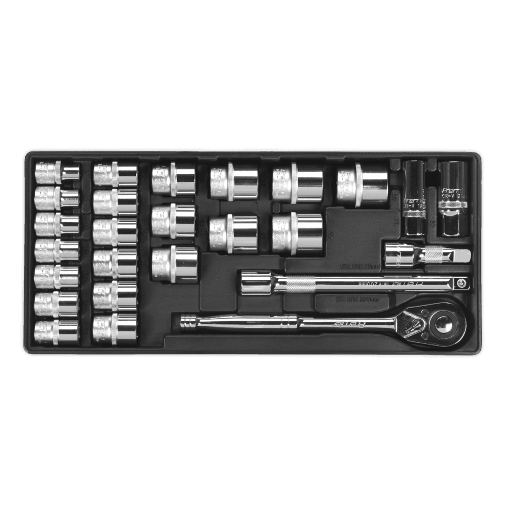 Sealey Tool Tray with Socket Set 26pc 1/2"Sq Drive Model No-TBT21