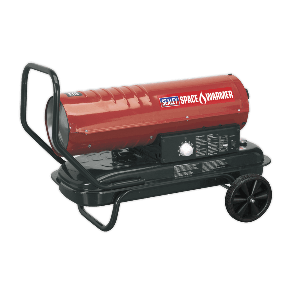 Sealey Space Warmer Paraffin, Kerosene & Diesel Heater 70,000Btu/hr with Wheels Model No-AB7081