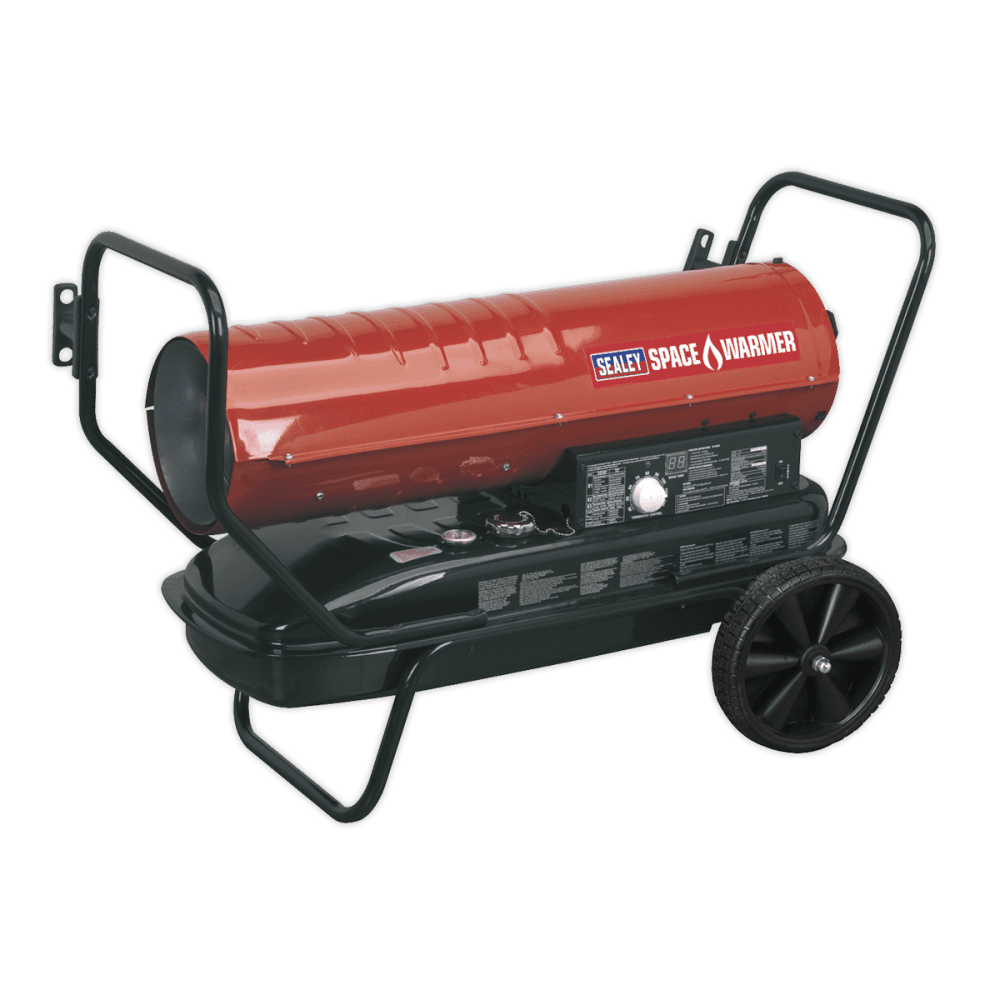 Sealey Space Warmer Paraffin, Kerosene & Diesel Heater 125,000Btu/hr with Wheels Model No-AB1258