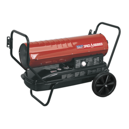 Sealey Space Warmer Paraffin, Kerosene & Diesel Heater 125,000Btu/hr with Wheels Model No-AB1258