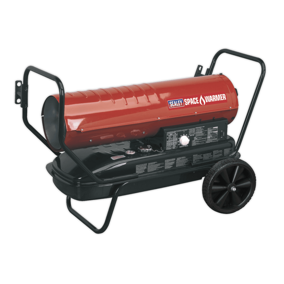 Sealey Space Warmer Paraffin, Kerosene & Diesel Heater 125,000Btu/hr with Wheels Model No-AB1258