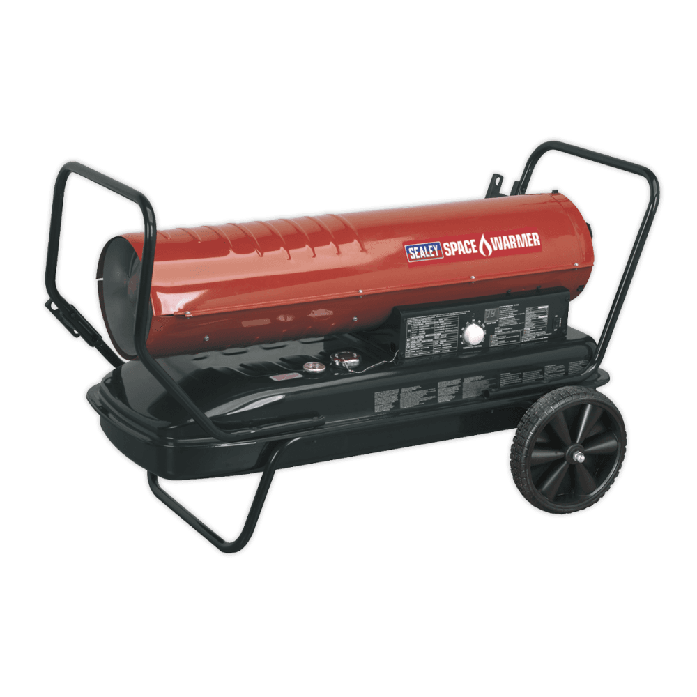 Sealey Space Warmer Paraffin, Kerosene & Diesel Heater 175,000Btu/hr with Wheels Model No-AB1758
