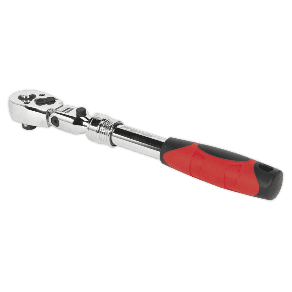 Sealey Flexi-Head Ratchet Wrench 3/8"Sq Drive Extendable Model No-AK6681