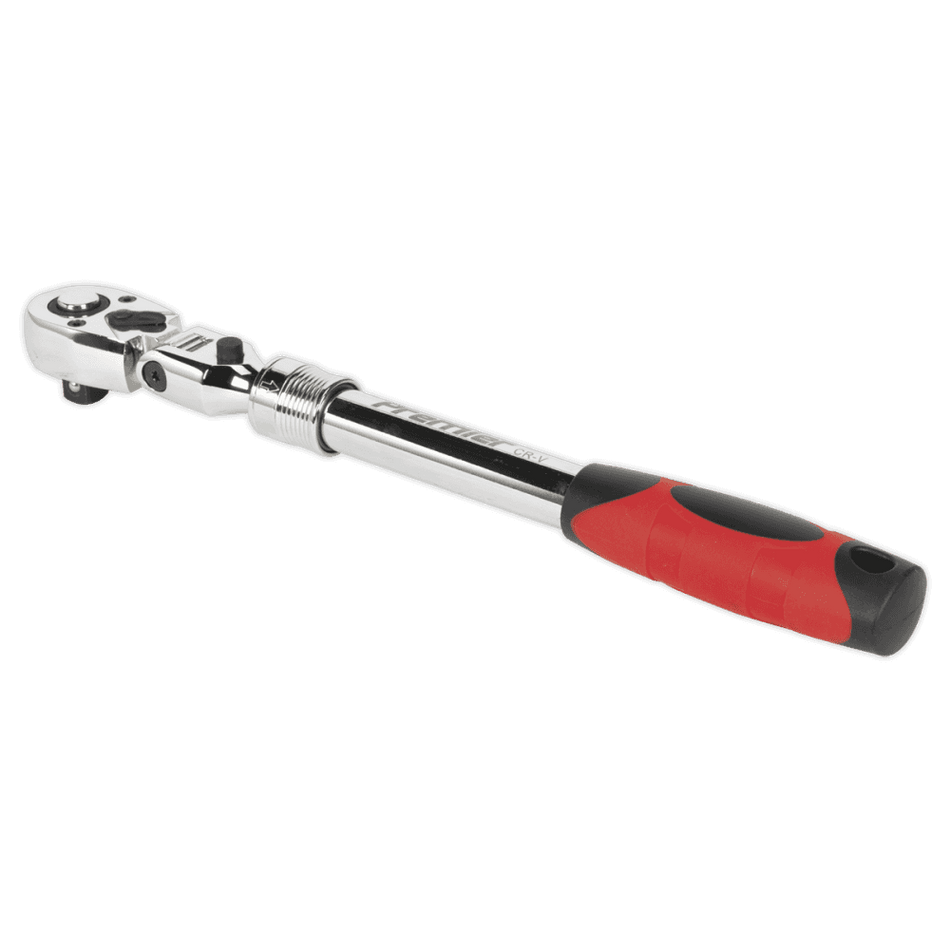 Sealey Flexi-Head Ratchet Wrench 1/2"Sq Drive Extendable Model No-AK6682