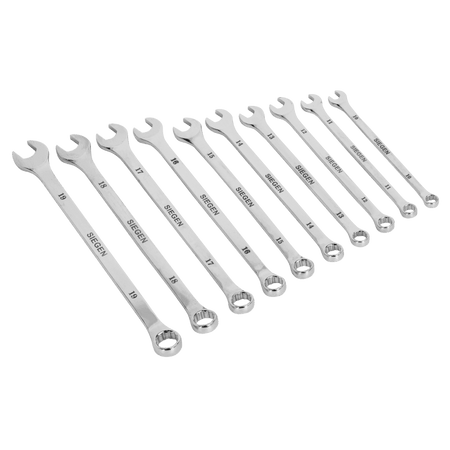 Sealey Combination Spanner Set 10pc Extra-Long Metric Model No-S0832