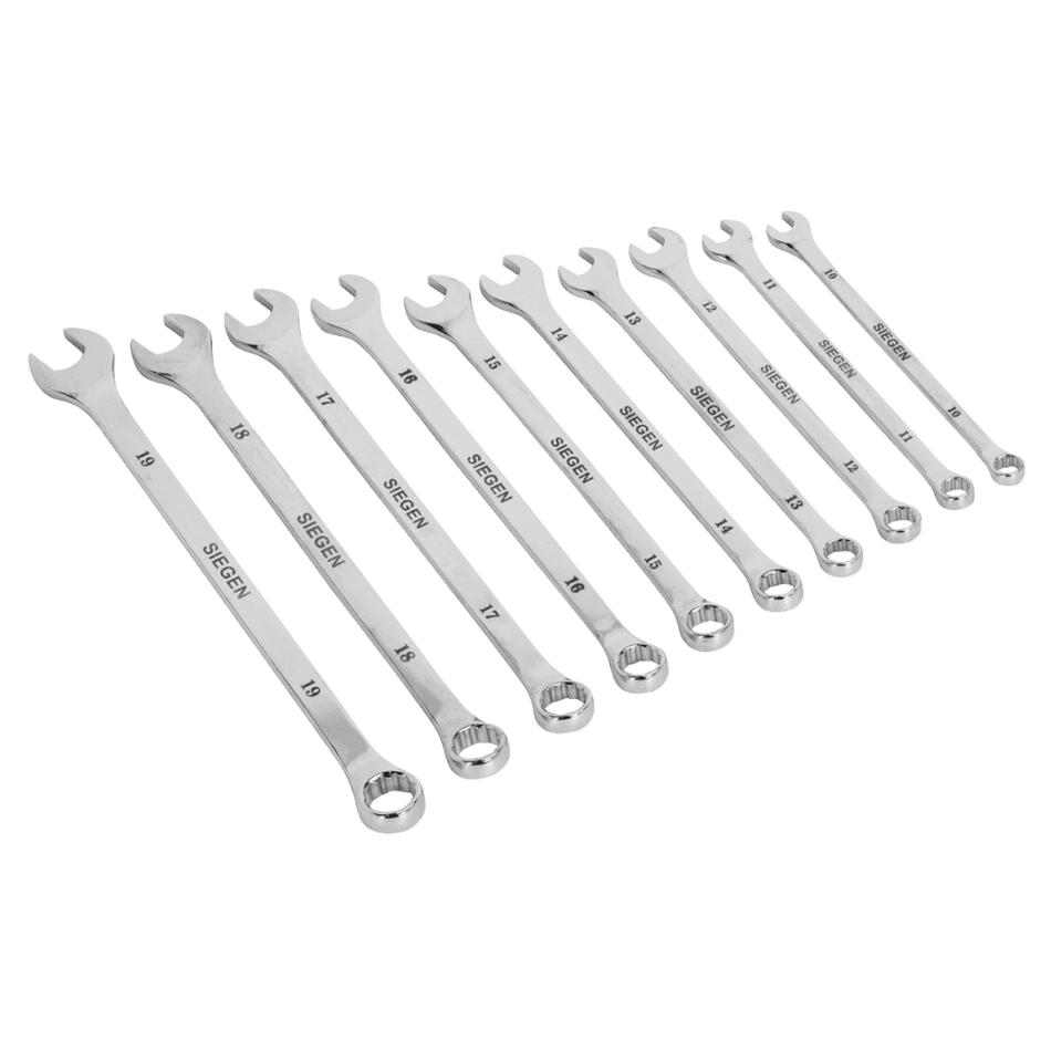 Sealey Combination Spanner Set 10pc Extra-Long Metric Model No-S0832