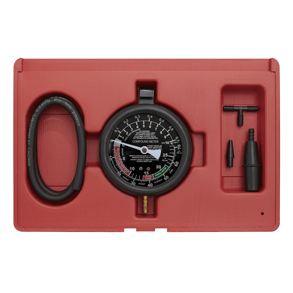 Sealey Vacuum & Fuel Pump Pressure Test Gauge Set Model No-VSE952
