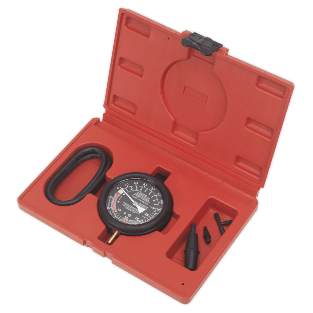 Sealey Vacuum & Fuel Pump Pressure Test Gauge Set Model No-VSE952