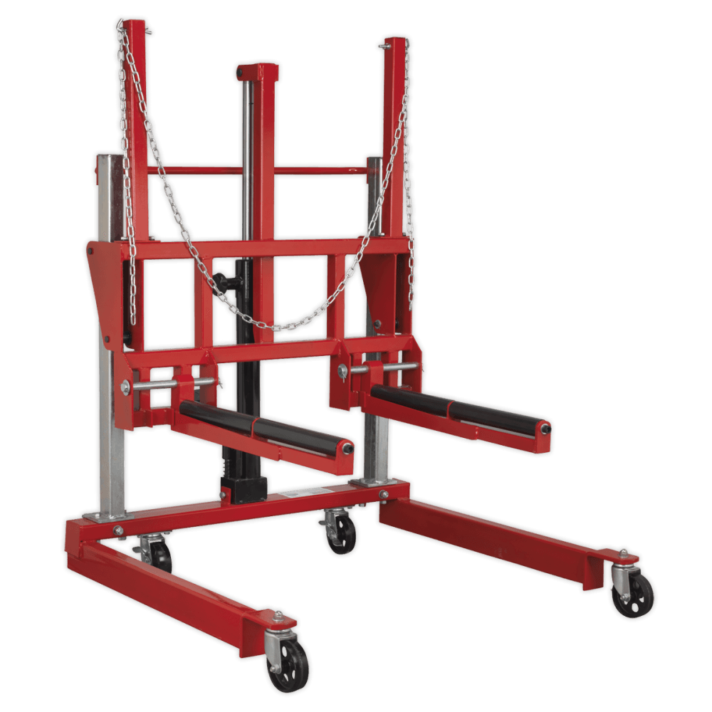 Sealey Wheel Removal Trolley 500kg Adjustable Width Model No-W508T