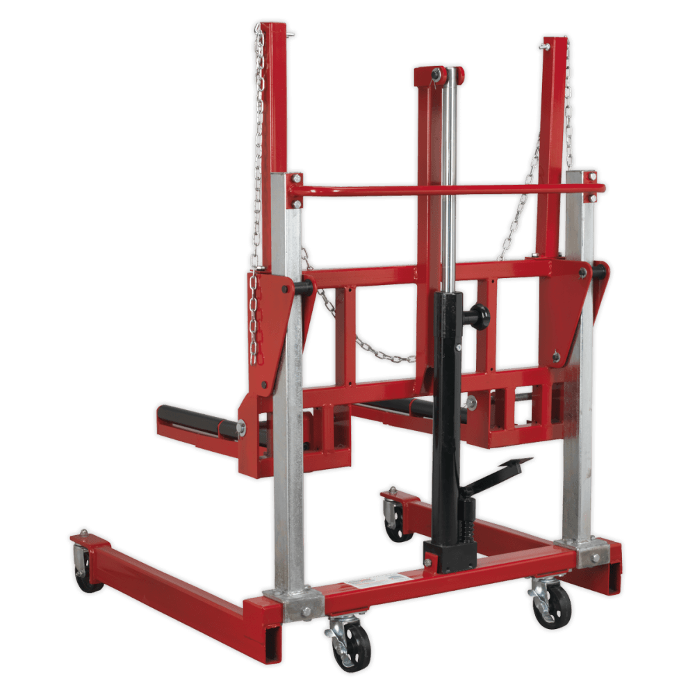 Sealey Wheel Removal Trolley 500kg Adjustable Width Model No-W508T