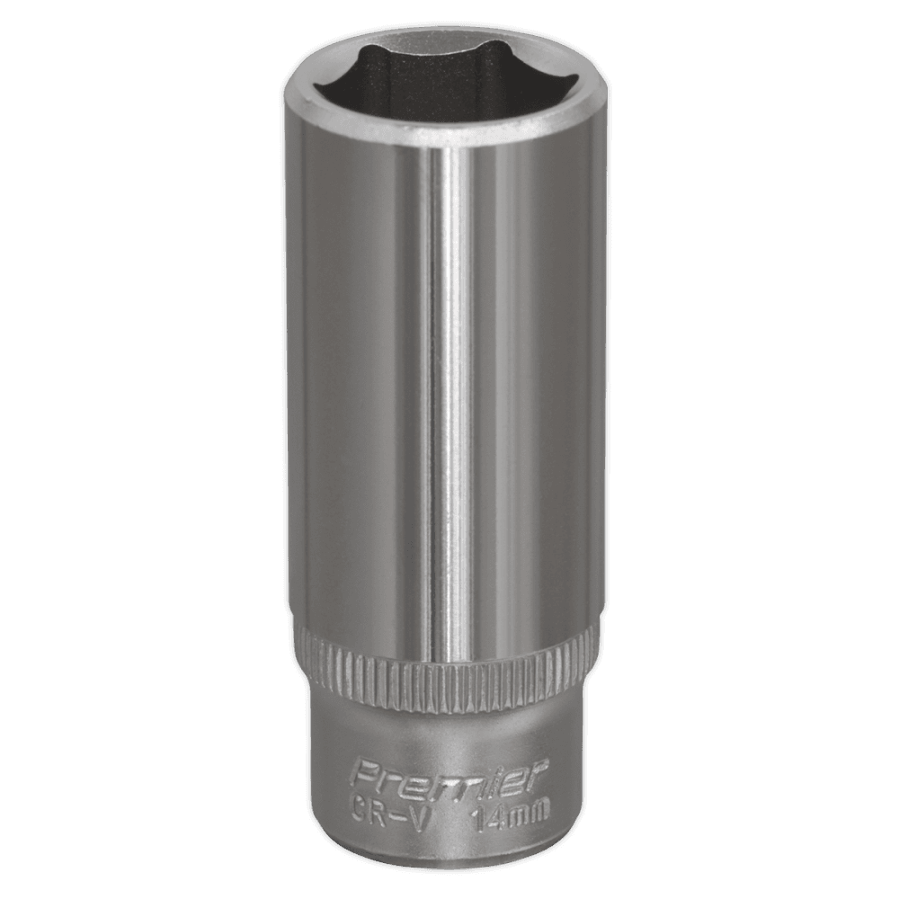 Sealey WallDrive Socket 14mm Deep 1/4"Sq Drive Model No-S1414D