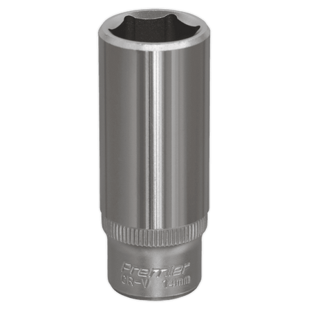Sealey WallDrive Socket 14mm Deep 1/4"Sq Drive Model No-S1414D