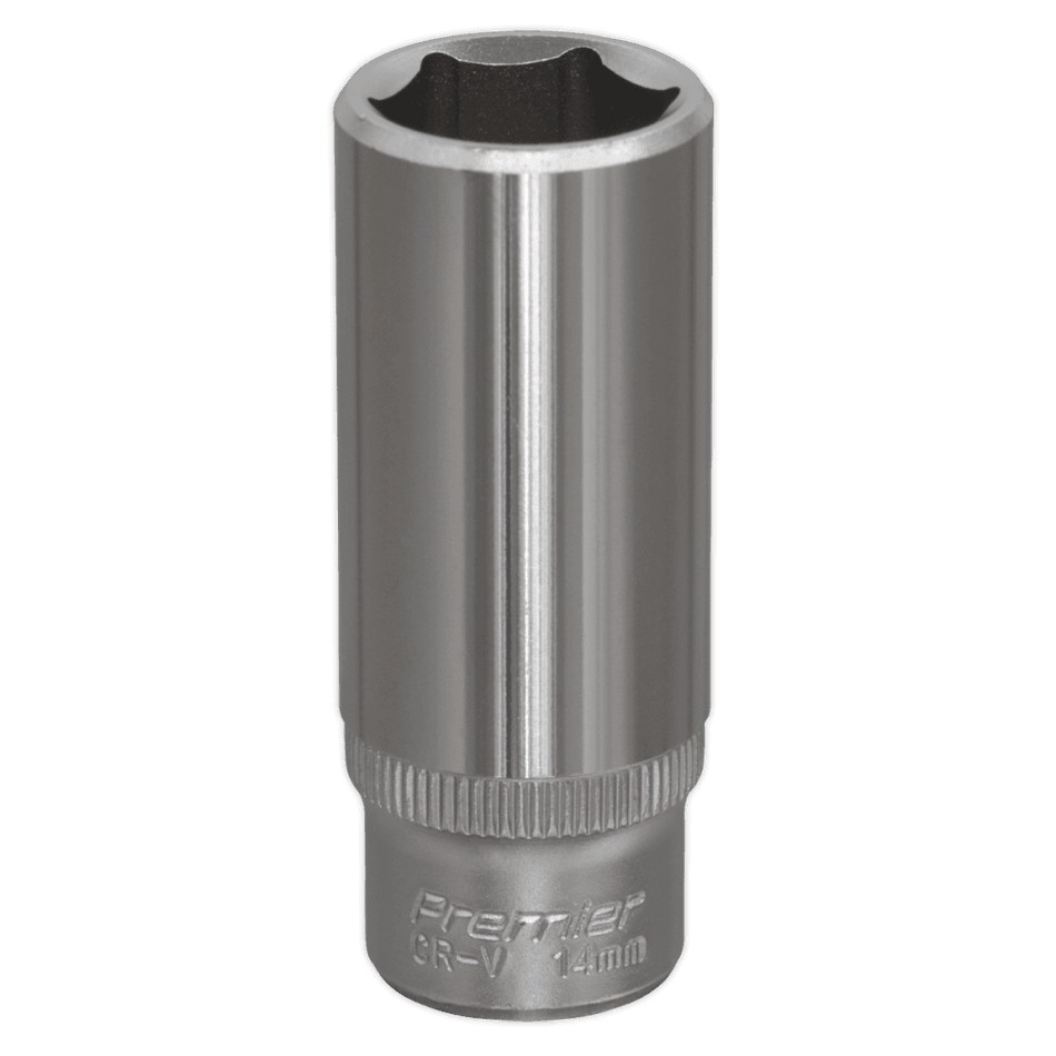 Sealey WallDrive Socket 14mm Deep 1/4"Sq Drive Model No-S1414D