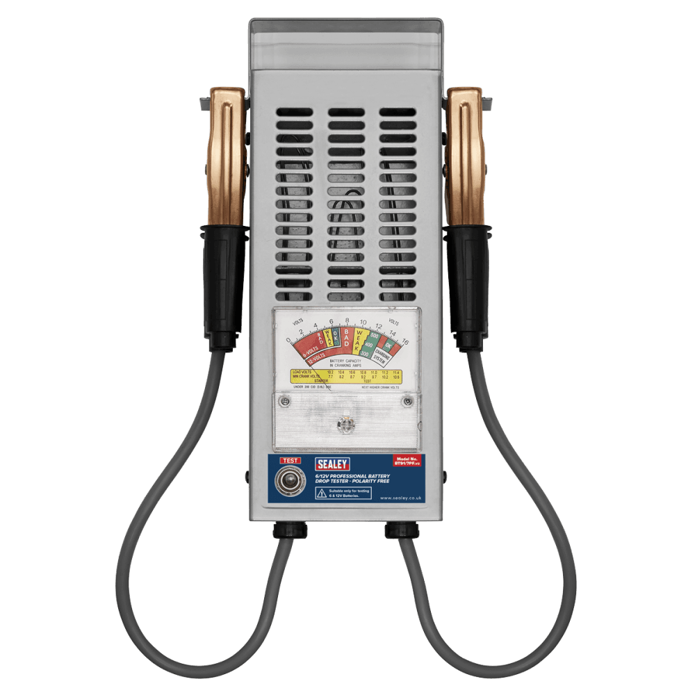 Sealey Professional Battery Drop Tester 6/12V - Polarity Free Model No-BT91/7PF