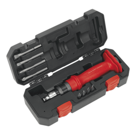 Sealey Impact Driver Set 10pc Heavy-Duty Protection Grip Model No-AK2084