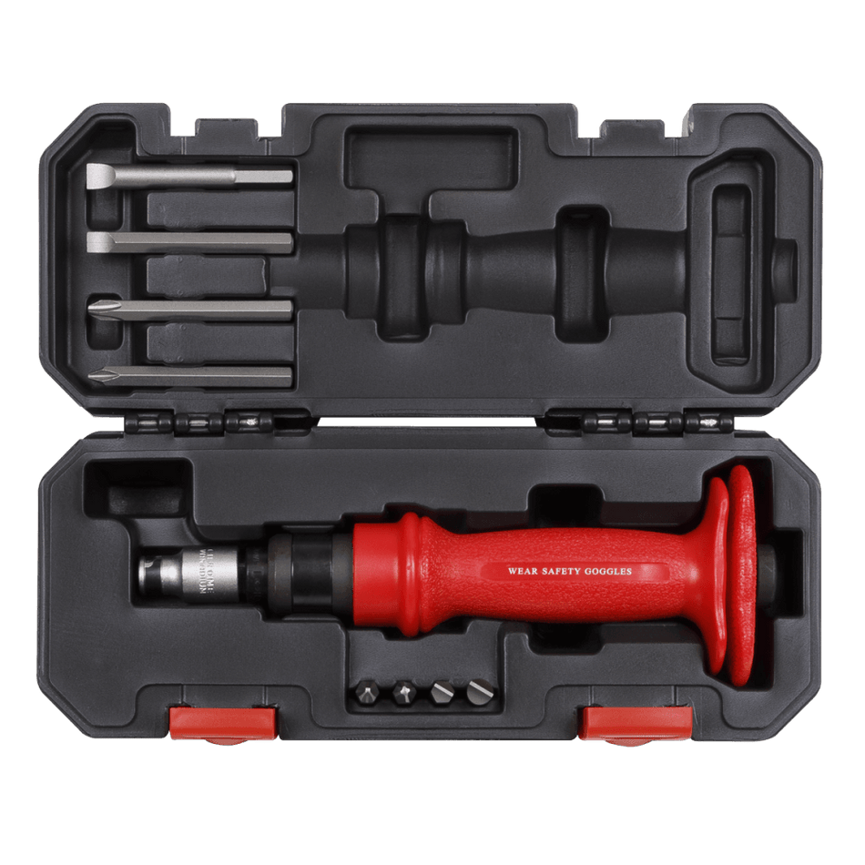Sealey Impact Driver Set 10pc Heavy-Duty Protection Grip Model No-AK2084
