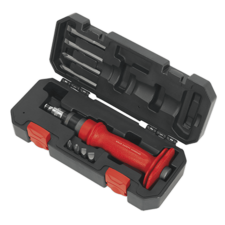 Sealey Impact Driver Set 10pc Heavy-Duty Protection Grip Model No-AK2084