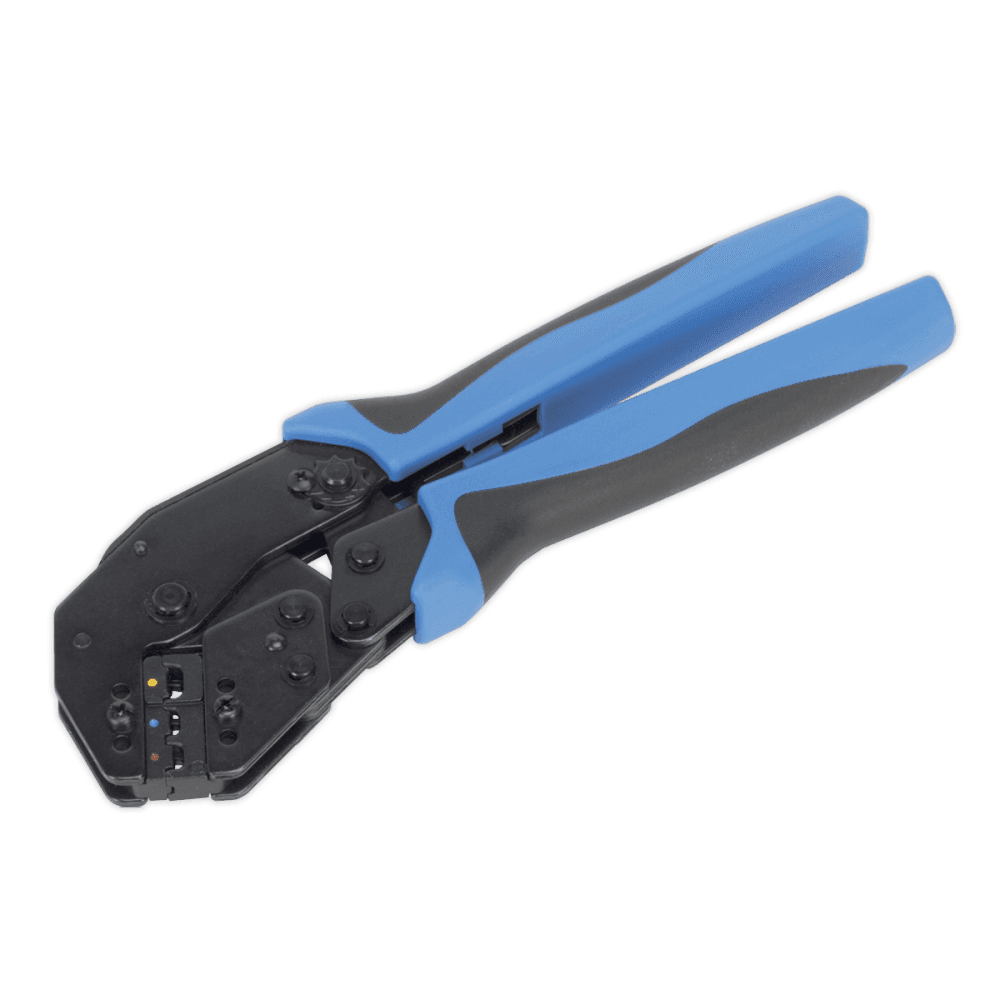 Sealey Ratchet Crimping Tool Angled Head Insulated Terminals Model No-AK3863