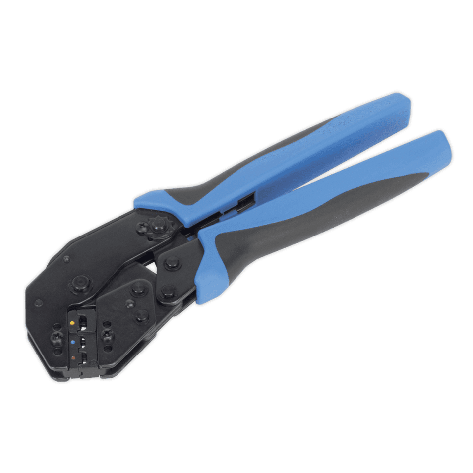 Sealey Ratchet Crimping Tool Angled Head Insulated Terminals Model No-AK3863