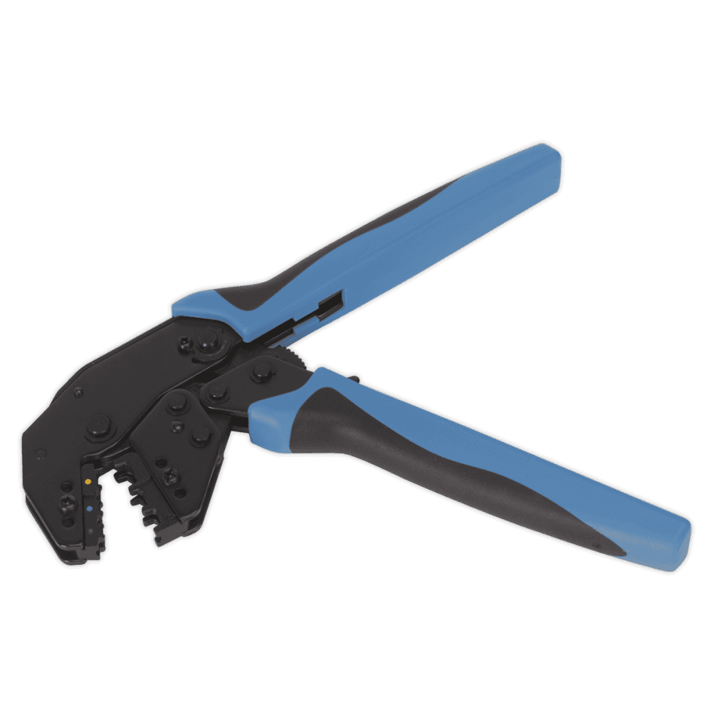 Sealey Ratchet Crimping Tool Angled Head Insulated Terminals Model No-AK3863