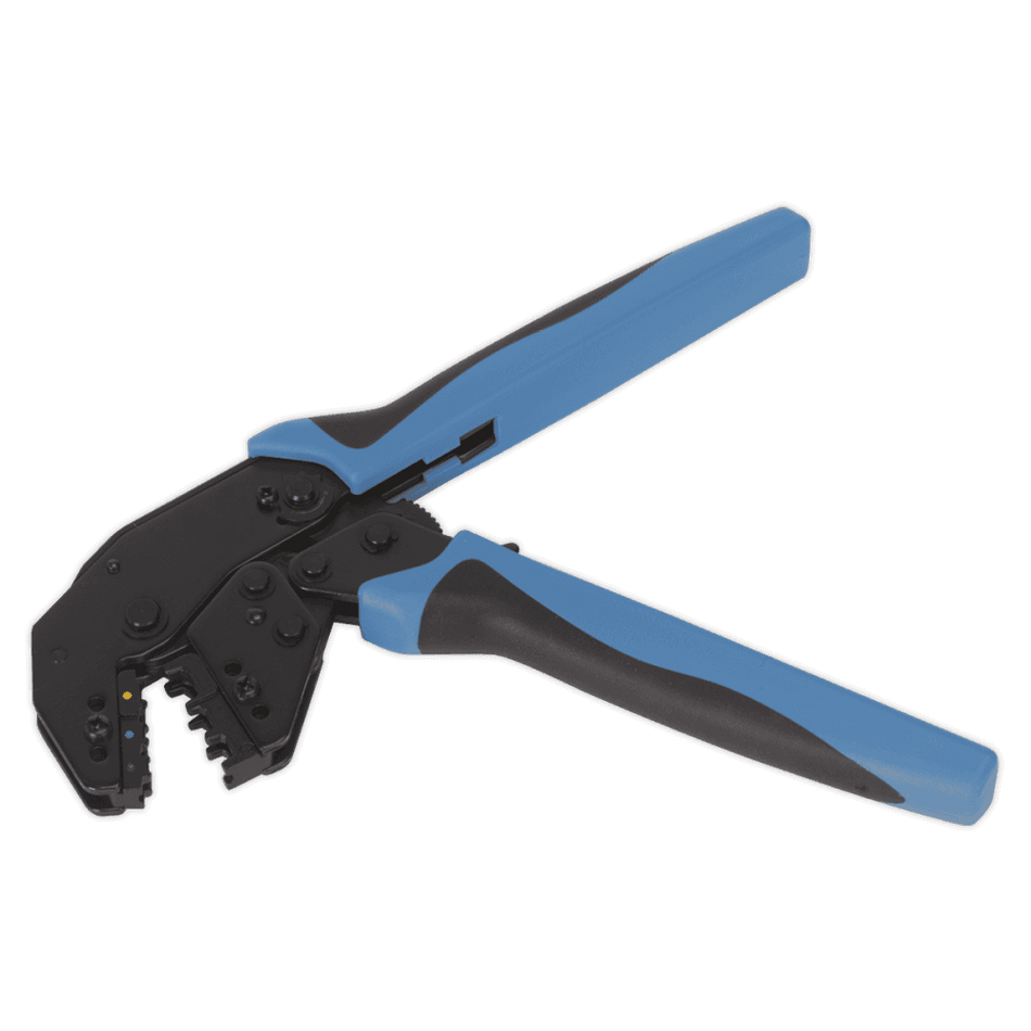 Sealey Ratchet Crimping Tool Angled Head Insulated Terminals Model No-AK3863