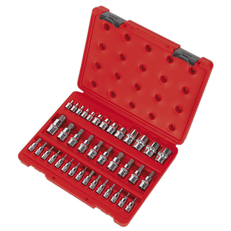 Sealey TRX-Star Socket & Security Socket Bit Set 38pc 1/4", 3/8" & 1/2"Sq Drive Model No-AK6197